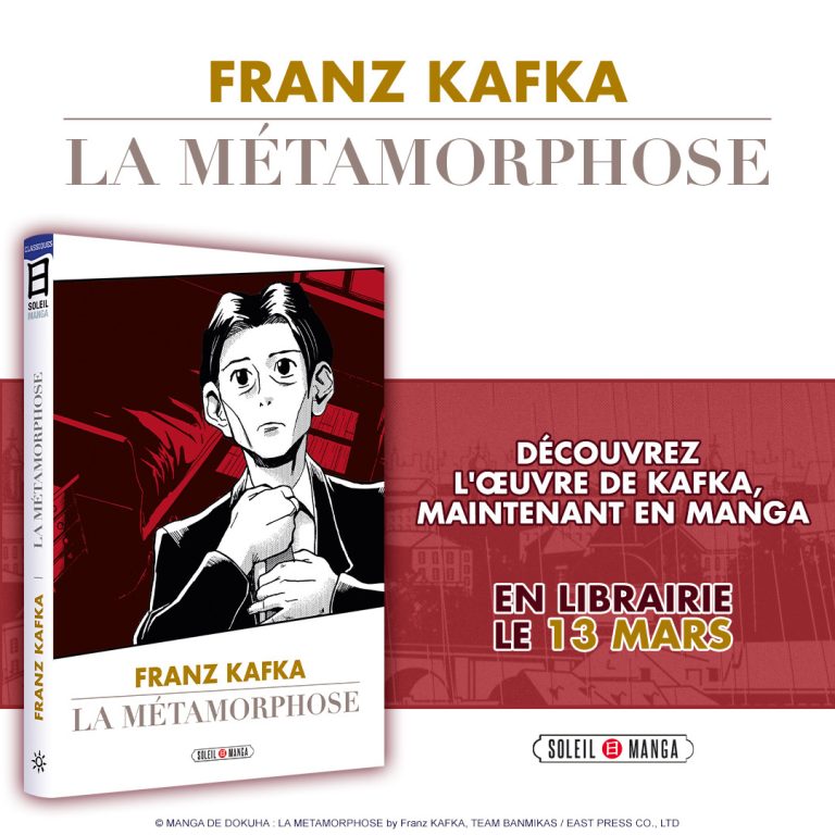 Une adaptation manga de La Métamorphose de Kafka par Variety Artworks