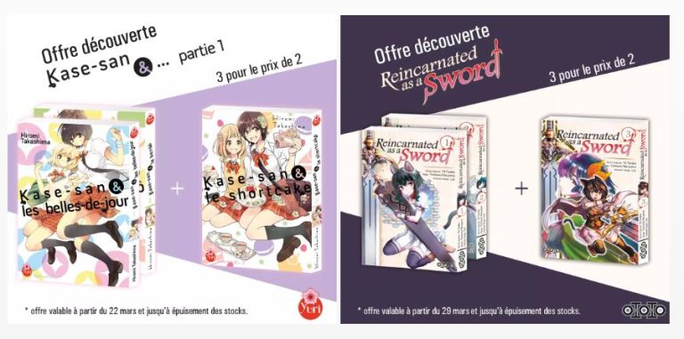 Offres spéciales manga : Packs découverte à ne pas manquer chez Taifu Comics et Ototo ce mois-ci !