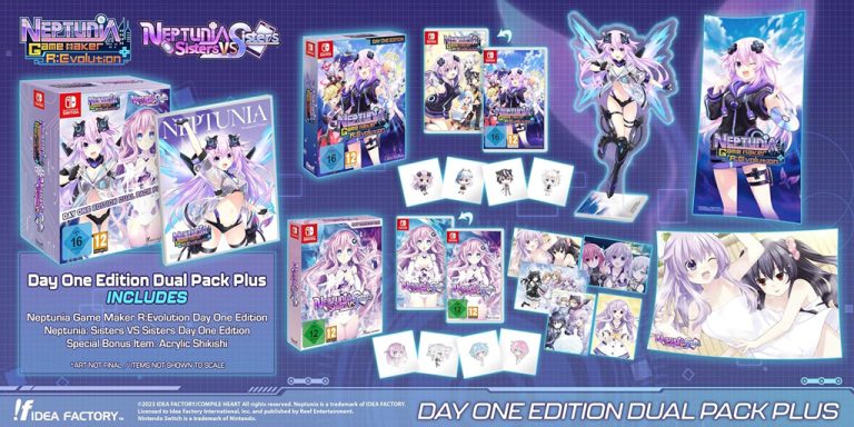 Neptunia Game Maker R:Evolution / Neptunia: Sisters VS Sisters – Day One Edition Dual Pack Plus (Nintendo Switch)