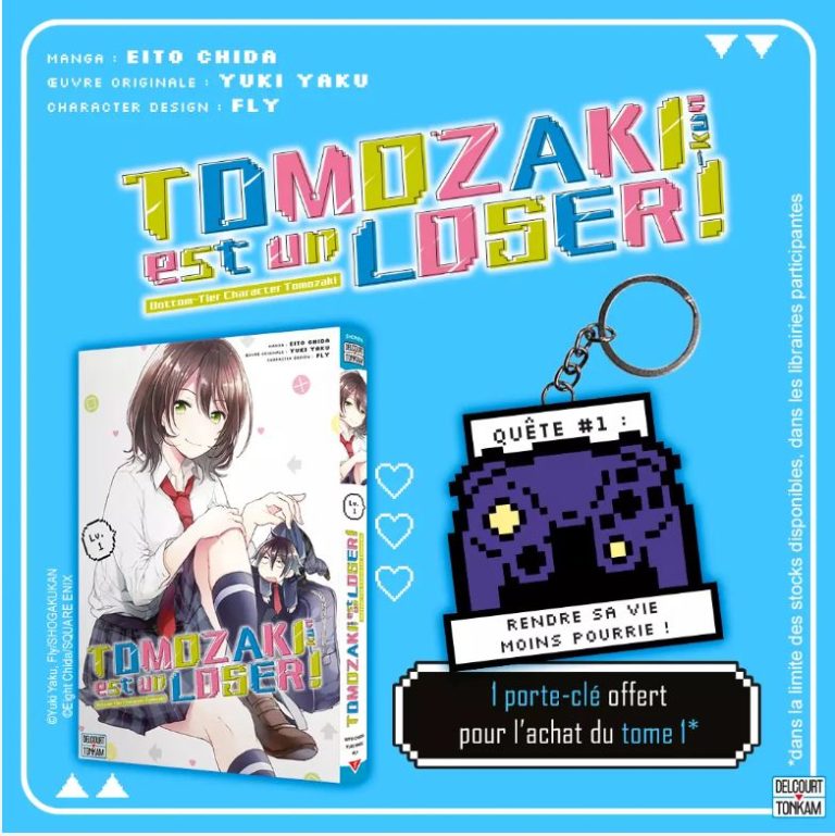 Lancement du manga « Tomozaki-kun est un Loser! » en France : Un cadeau pour les fans…