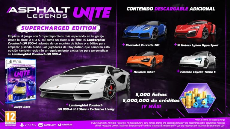 Asphalt Legends Unite – édition Supercharged (PS5)