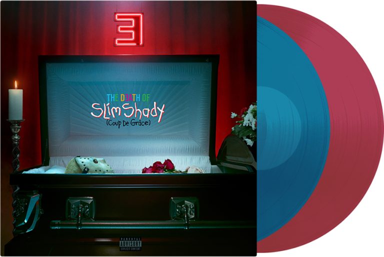 Eminem : The Death of Slim Shady – Vinyle rouge et bleu translucide