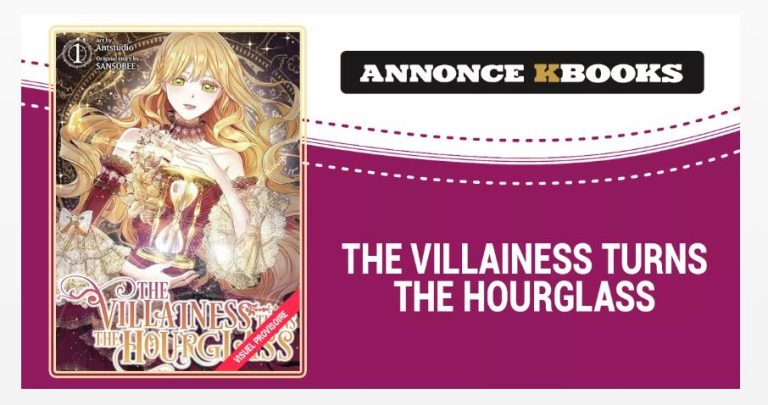 Kbooks annonce la sortie du Webtoon The Villainess Turns the Hourglass en version papier