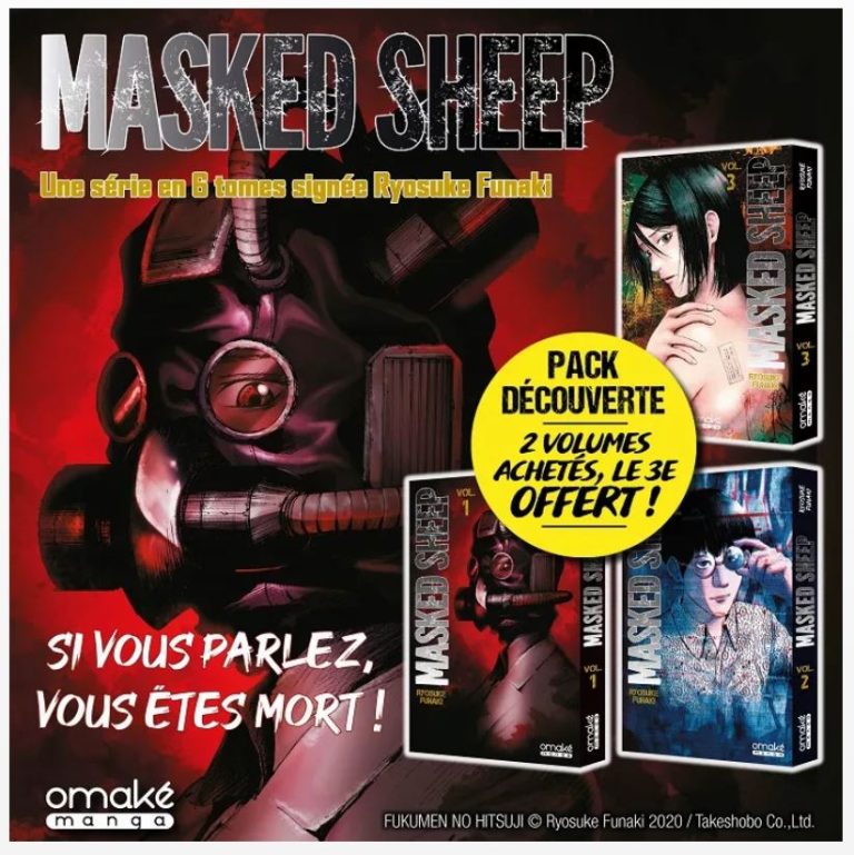Offre spéciale sur le manga Masked Sheep : Un pack découverte en librairies