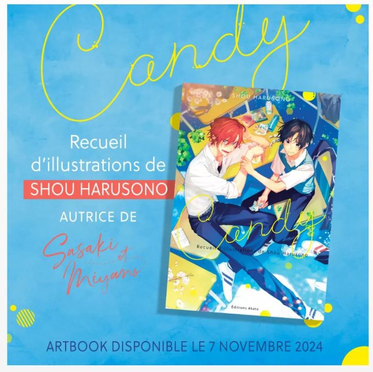 Candy : L&rsquo;Artbook de Shou Harusono à paraître le 7 novembre chez Akata