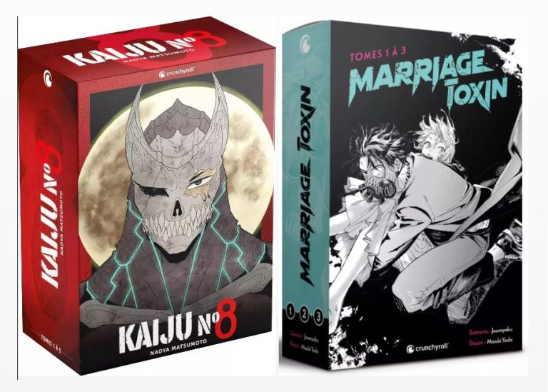 Crunchyroll : coffrets découverte de fin d&rsquo;année avec Kaiju N°8 et Marriage Toxin