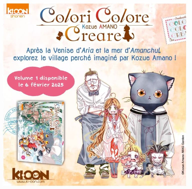 Colori Colore Creare : La nouvelle série enchantée de Kozue Amano