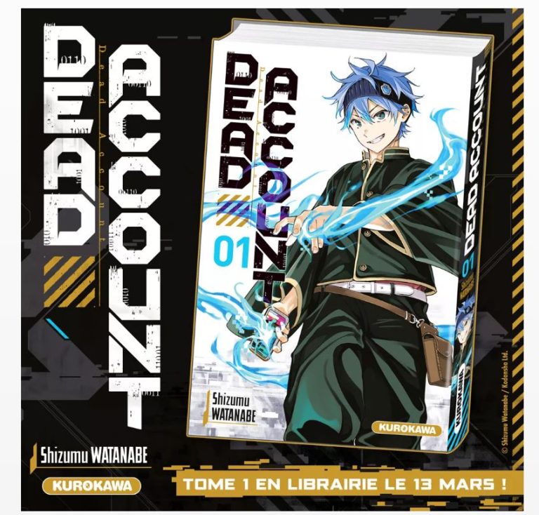 Dead Account : Le nouveau manga de Shizumu Watanabe chez Kurokawa en 2025