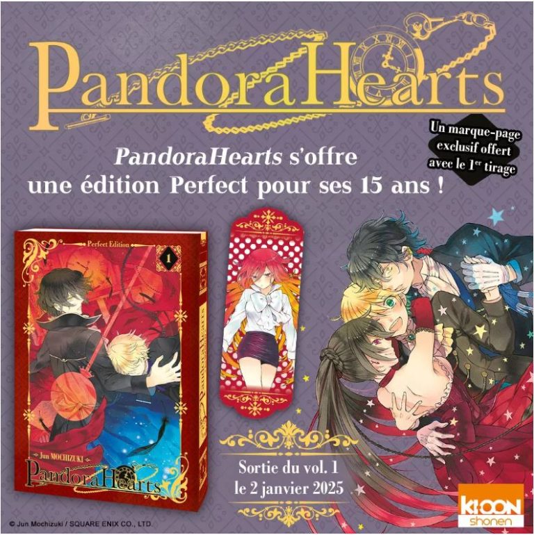 Pandora Hearts : Une édition perfect pour les 15 ans en France !