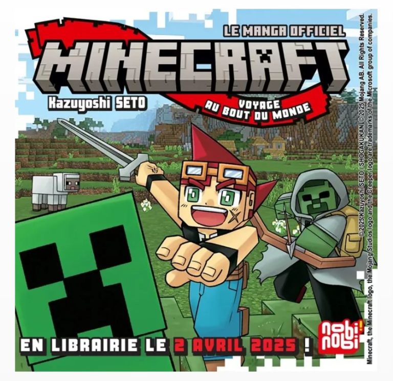 Minecraft débarque en manga chez nobi nobi!