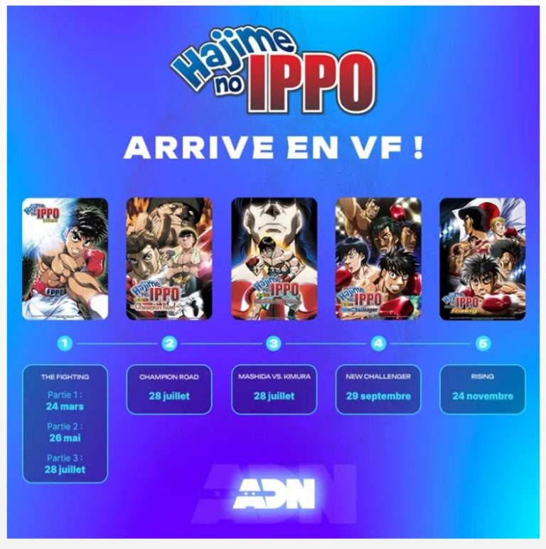 Hajime no Ippo arrive enfin en VF sur ADN : un événement pour les fans d’animation japonaise !