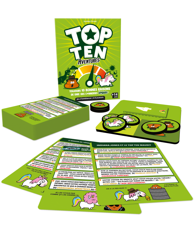 Top Ten Aventures : Le jeu de société narratif le plus absurde et épique de l’année !