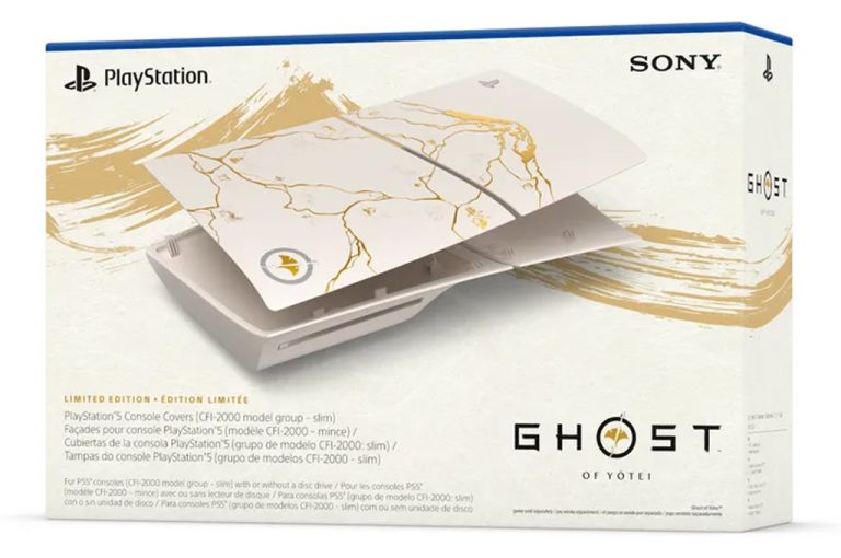 Façade pour console PS5 slim – édition limitée Ghost of Yōtei