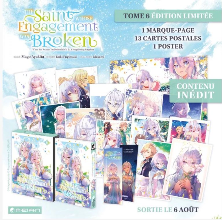 The Saint Whose Engagement Was Broken tome 6 : une édition limitée collector arrive chez Meian !