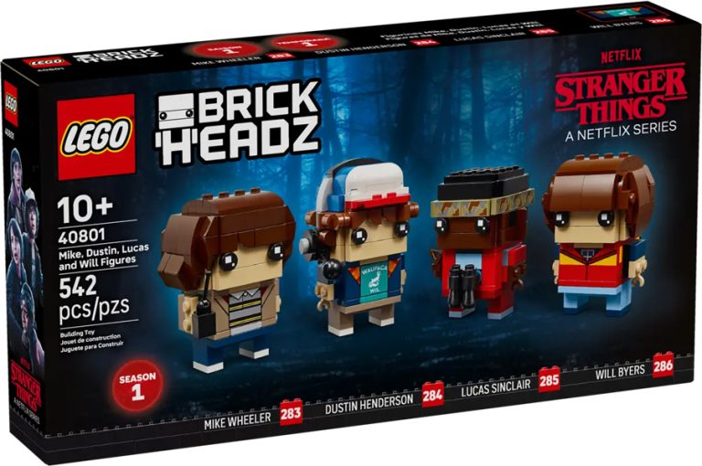 Figurines de Mike, Dustin, Lucas et Will – LEGO BrickHeadz Stranger Things