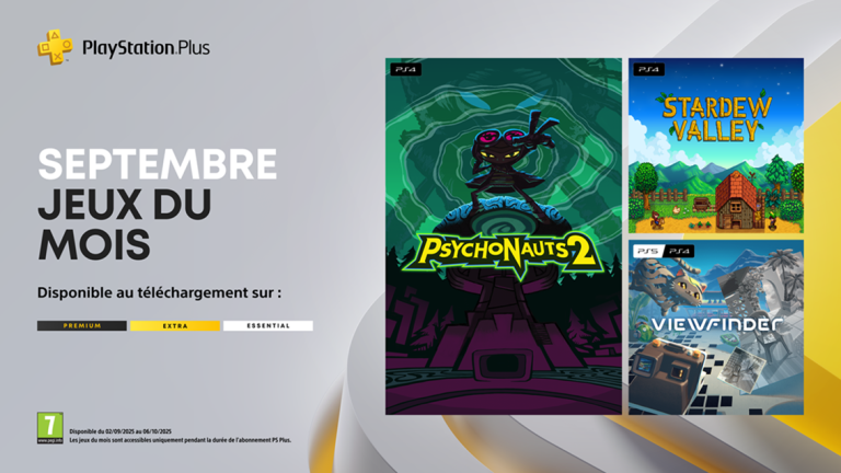🎮 PlayStation Plus : les jeux gratuits de septembre 2025