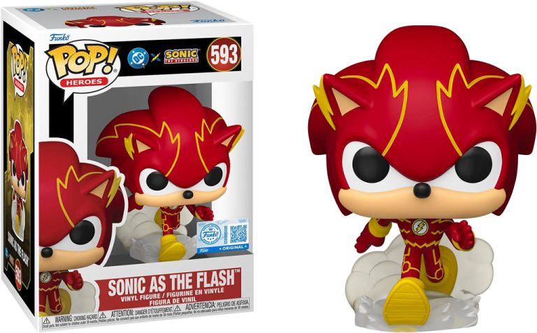 Figurine Funko Pop Heroes – Justice League & Sonic de Sonic/Flash Hybrid