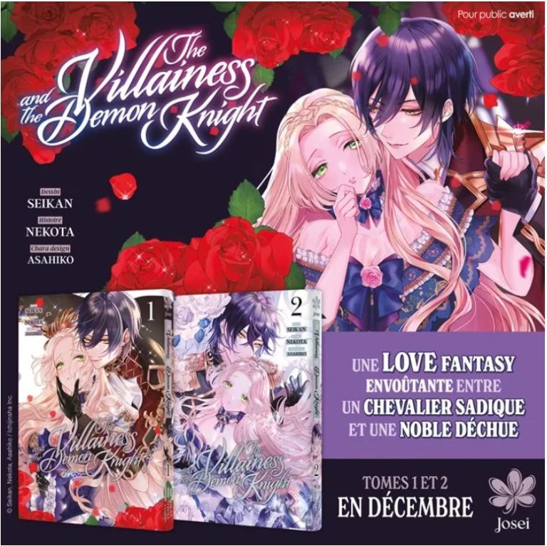 👑 The Villainess and the Demon Knight : nouveau manga josei chez Meian