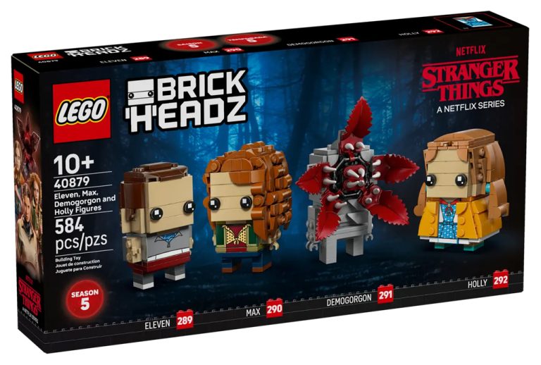 Figurines de Onze, Max, Démogorgon et Holly – LEGO BrickHeadz Stranger Things
