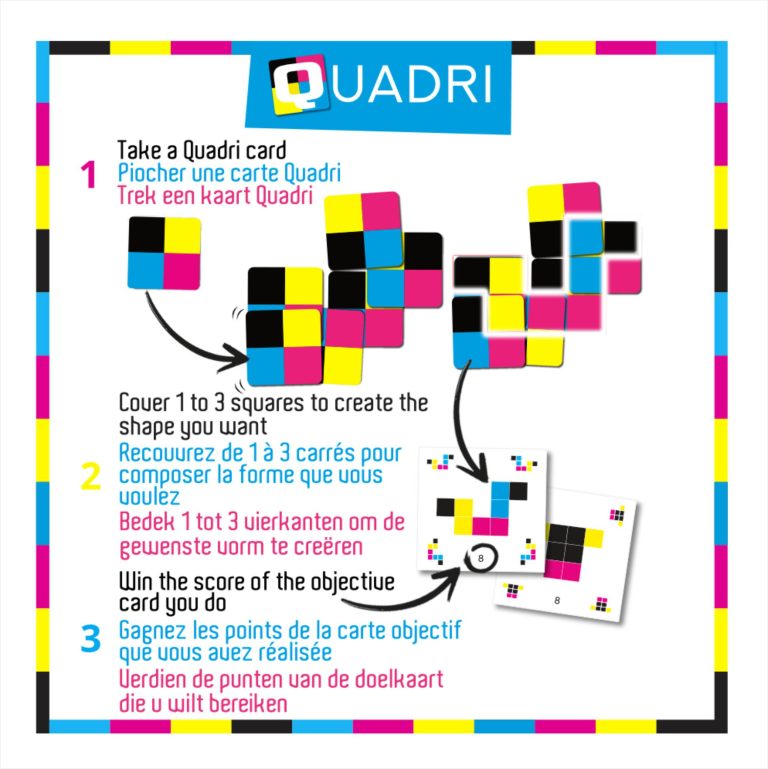 🎴 Explorez Quadri : stratégie, couleurs et formes combinées chez Gigamic