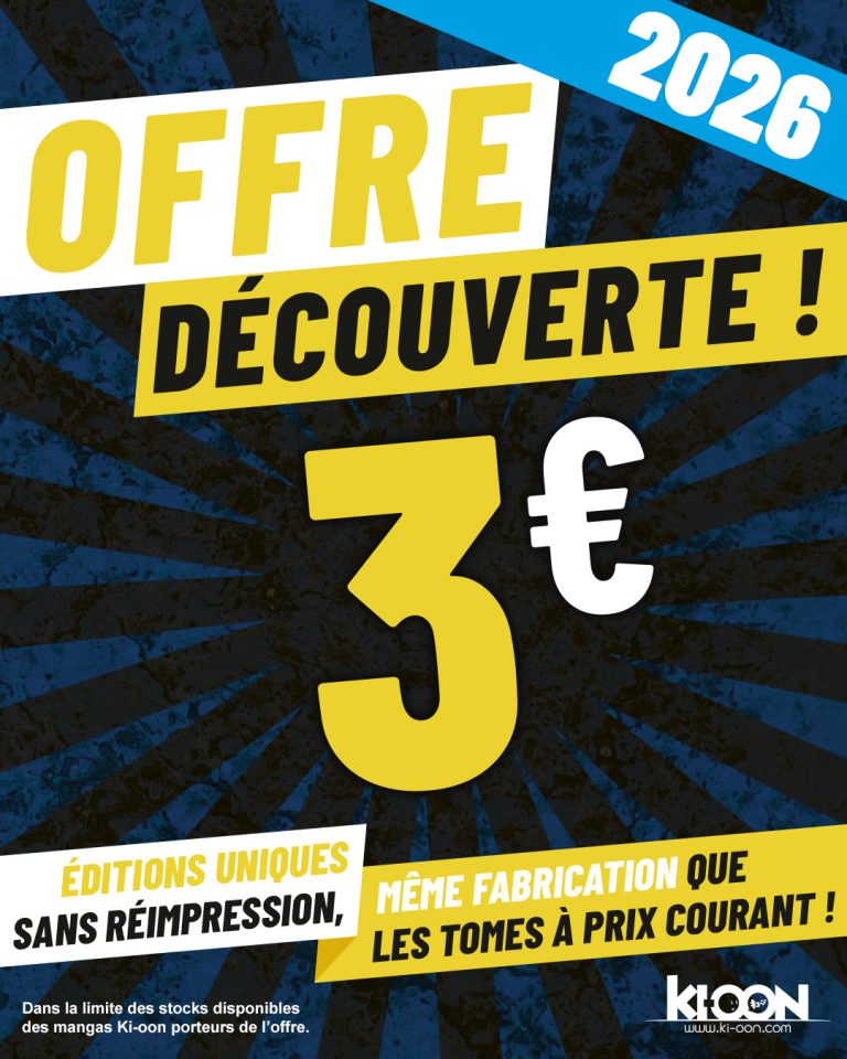 📚 Opération petit prix Ki-oon : des mangas à 3€ à ne pas manquer !