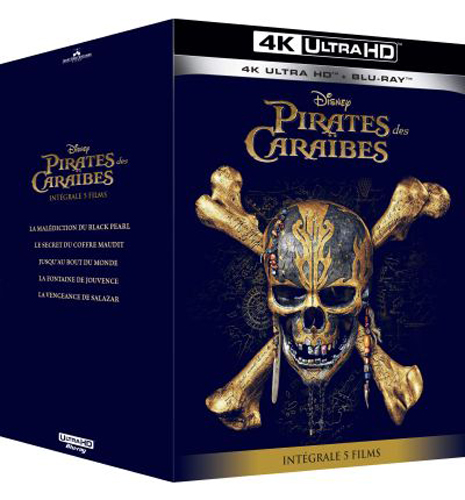 Pirates des Caraïbes – Coffret 5 films blu-ray 4K