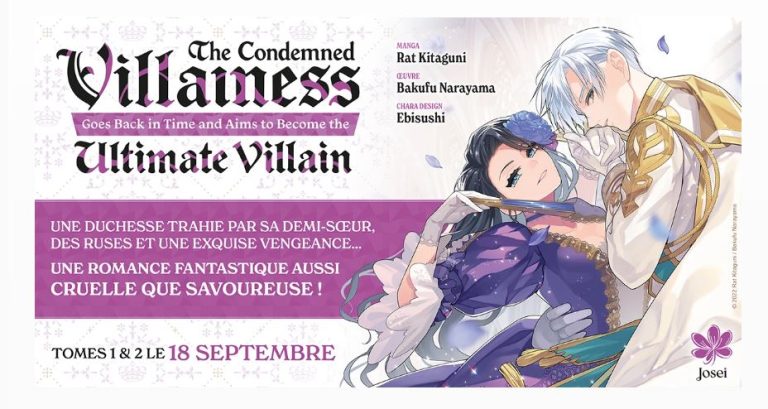 Meian annonce le manga The Condemned Villainess Goes Back in Time