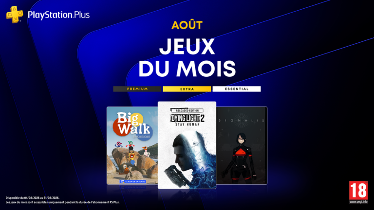 PlayStation Plus : Les jeux « gratuits » d&rsquo;août 2026 dévoilés