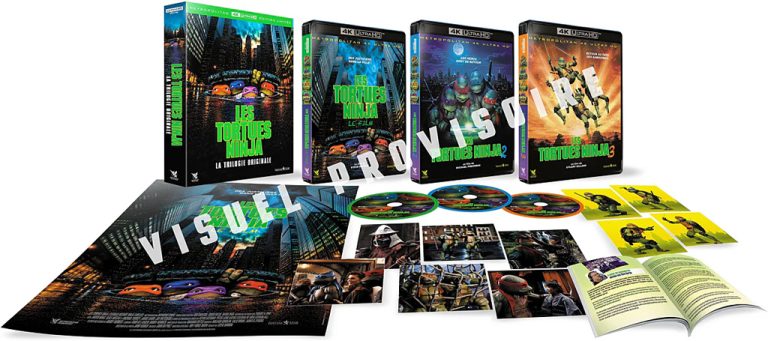 Les Tortues Ninja – Coffret la trilogie originale édition limitée blu-ray 4K