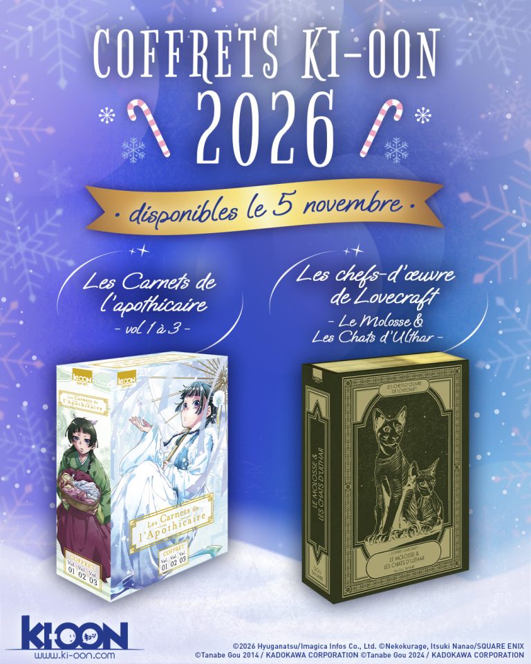 Ki-oon : deux coffrets manga à glisser sous le sapin pour Noël 2026