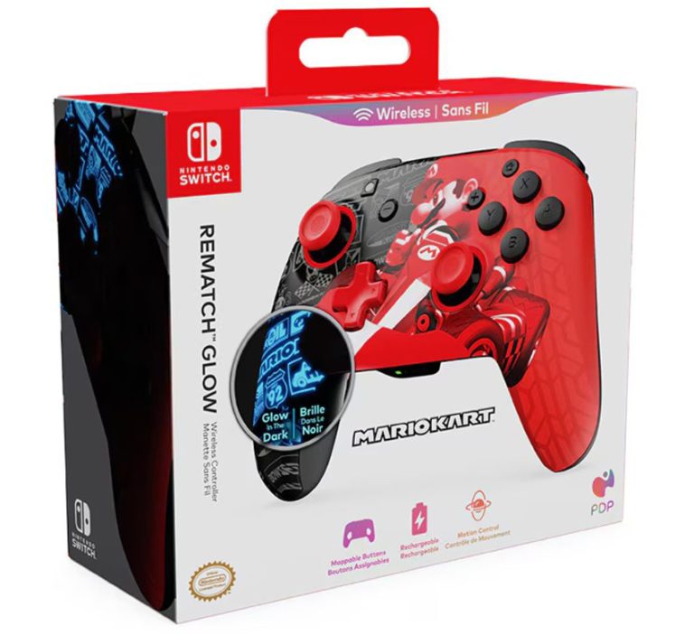 Manette sans fil Turtle Beach Rematch Glow Grand Prix Mario