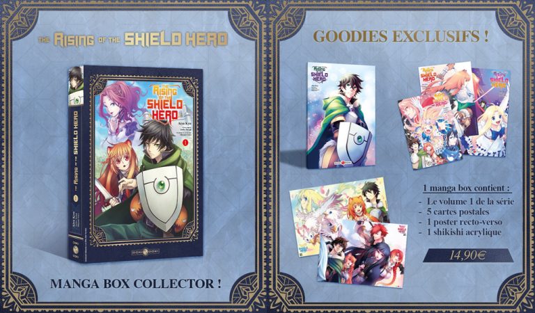 Coffret collector manga – The Rising of the Shield Hero (tome 1)